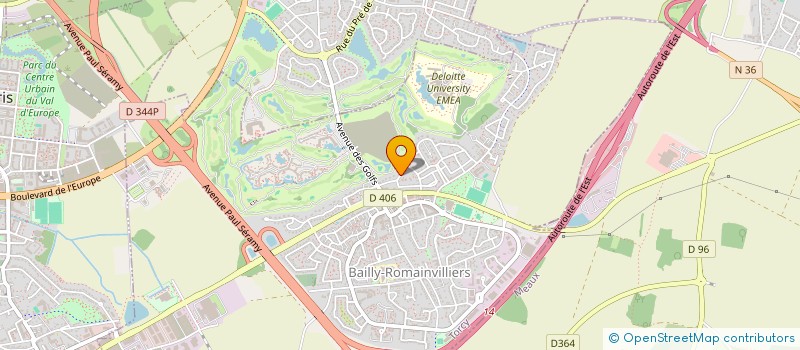 localisation de l'entreprise SCI HANH-DANIEL  BAILLY-ROMAINVILLIERS