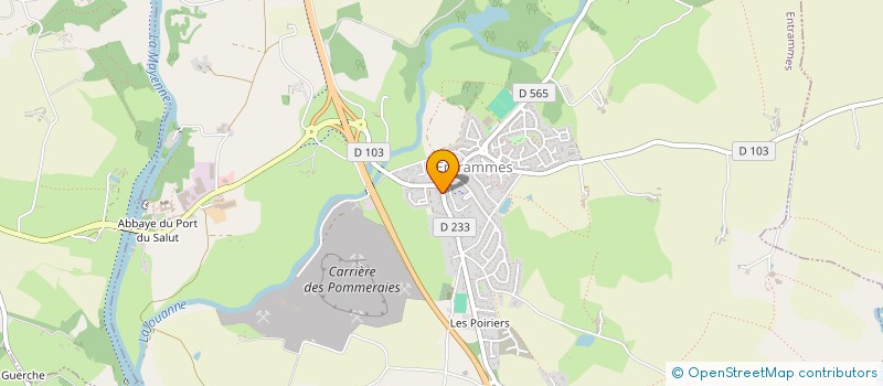 localisation de l'entreprise SCI HANIEL  ENTRAMMES