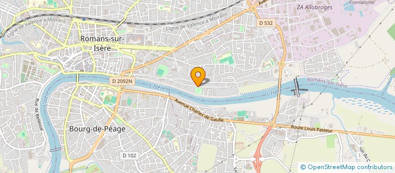 localisation de l'entreprise SCI HANIN  ROMANS-SUR-ISERE