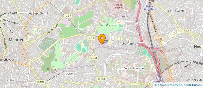 localisation de l'entreprise SCI HANNA  MONTREUIL