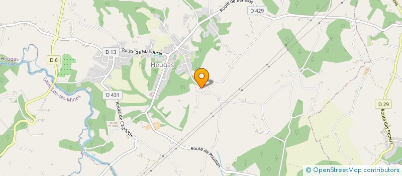 localisation de l'entreprise SCI HANNAH  HEUGAS