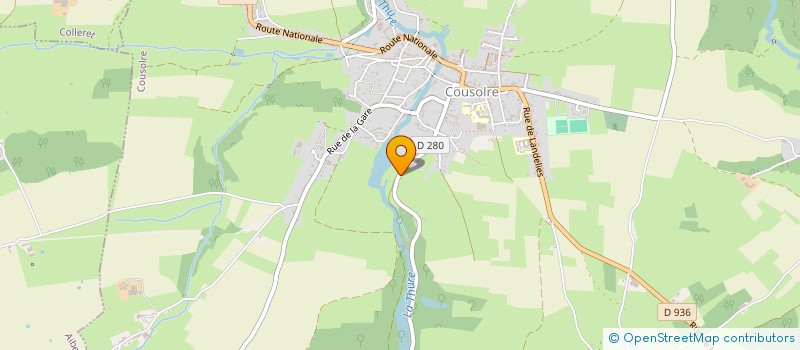 localisation de l'entreprise SCI HANNOTEAU  COUSOLRE