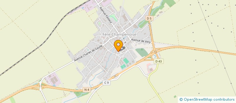 localisation de l'entreprise SCI HANNY-DEBANT  FERE-CHAMPENOISE