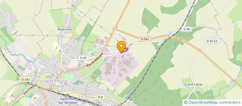 localisation de l'entreprise SCI HANOCQ FRERES  SAINT-POL-SUR-TERNOISE