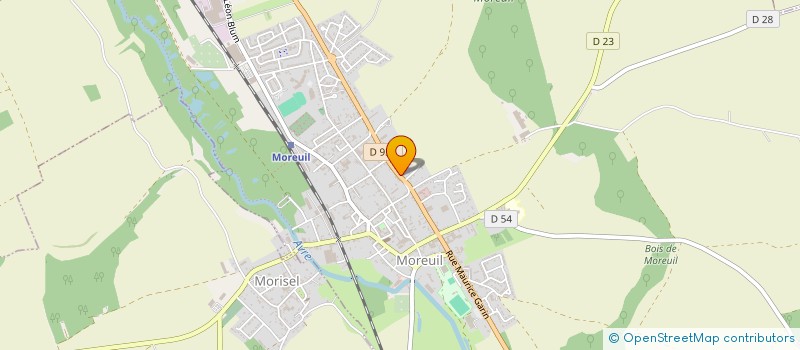 localisation de l'entreprise SCI HANOT à MOREUIL