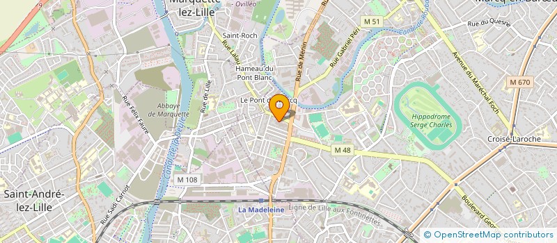 localisation de l'entreprise SCI HANSCOTTE à MARCQ-EN-BARŒUL