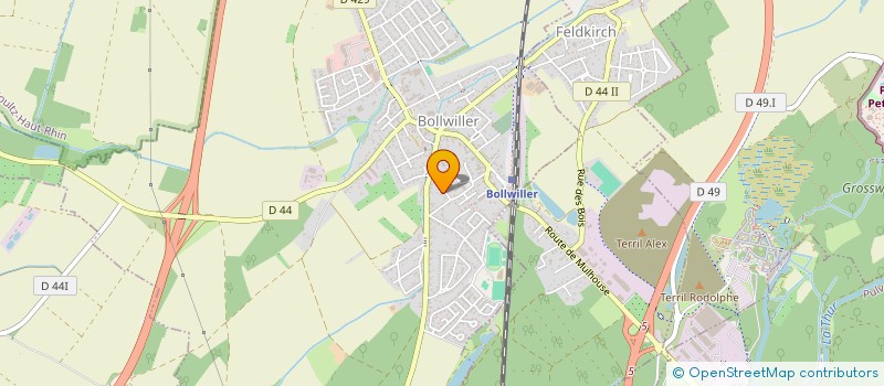 localisation de l'entreprise SCI HANSI  BOLLWILLER