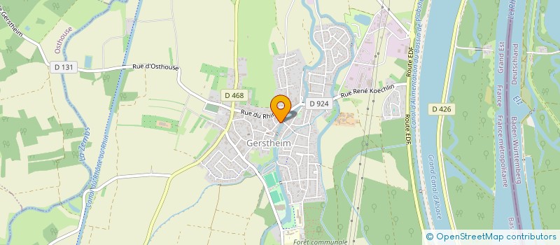 localisation de l'entreprise SCI HANSI  GERSTHEIM