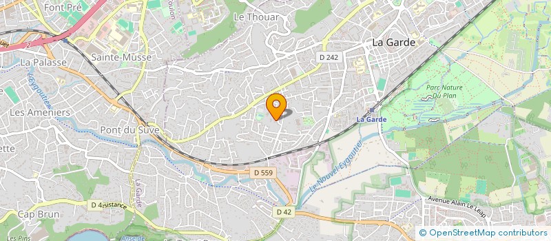 localisation de l'entreprise SCI HANSUL à LA GARDE