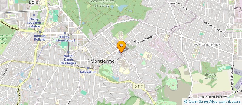 localisation de l'entreprise SCI HANYWEL à MONTFERMEIL