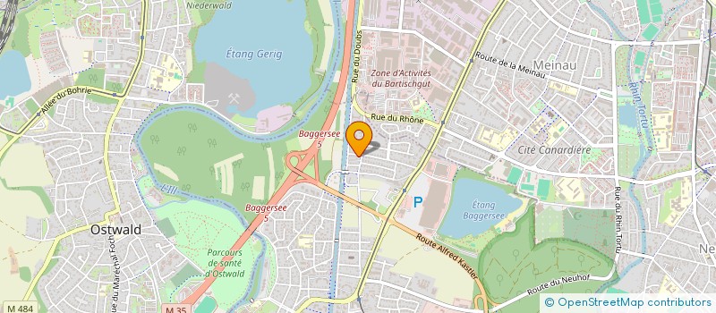 localisation de l'entreprise SCI HAOUARI  ILLKIRCH-GRAFFENSTADEN