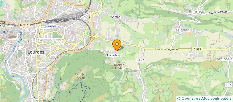 localisation de l'entreprise SCI HAOUT MOUNTA  LOURDES