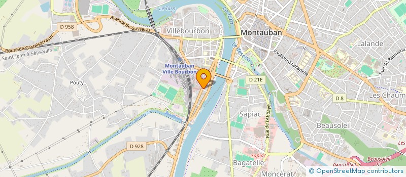 localisation de l'entreprise SCI HAP  MONTAUBAN