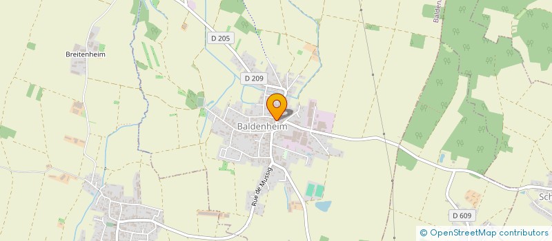 localisation de l'entreprise SCI HAPB  BALDENHEIM