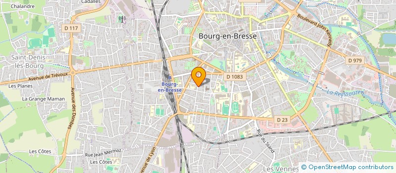 localisation de l'entreprise SCI HAPPI à BOURG-EN-BRESSE