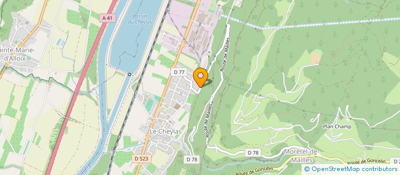 localisation de l'entreprise SCI HAPPY  CRETS EN BELLEDONNE