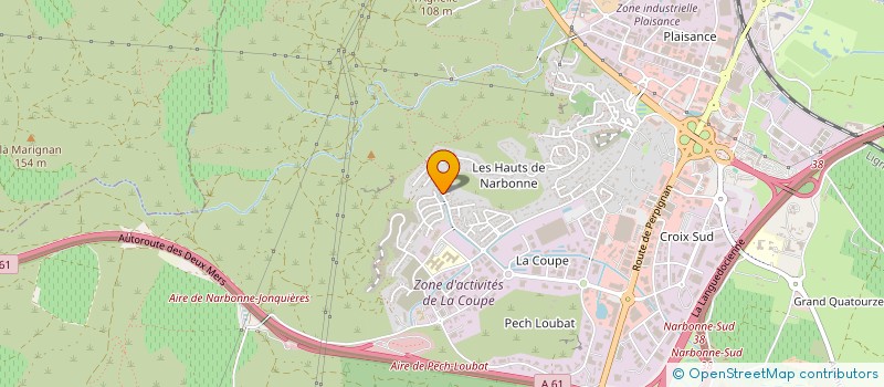 localisation de l'entreprise SCI HAPPY à NARBONNE
