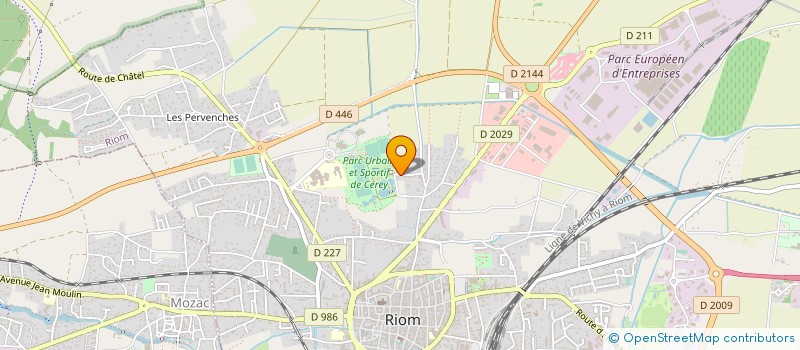 localisation de l'entreprise SCI HAPPY  RIOM