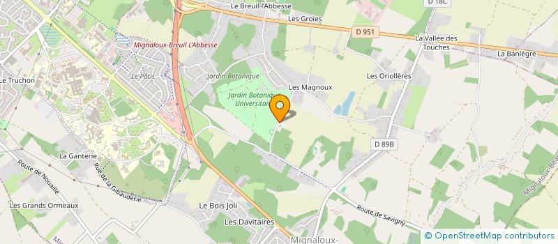 localisation de l'entreprise SCI HAPPY à MIGNALOUX-BEAUVOIR
