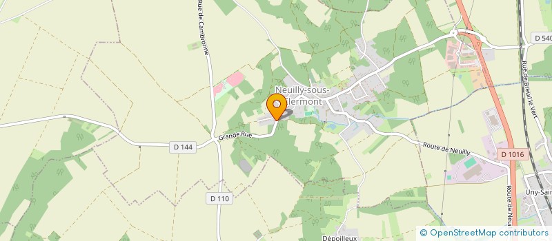 localisation de l'entreprise SCI HAPPY  NEUILLY-SOUS-CLERMONT