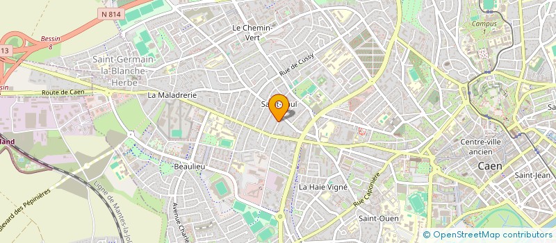 localisation de l'entreprise SCI HAPPY à CAEN