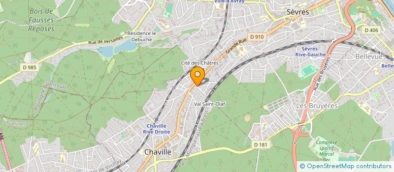 localisation de l'entreprise SCI HAPPY 94T à CHAVILLE