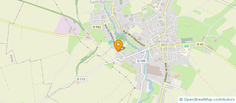 localisation de l'entreprise SCI HAPPY DAYS  SOLESMES