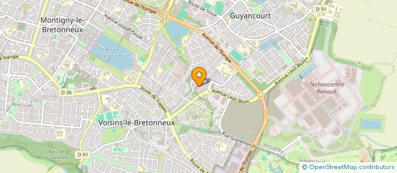 localisation de l'entreprise SCI HAPPY-IMMO  GUYANCOURT