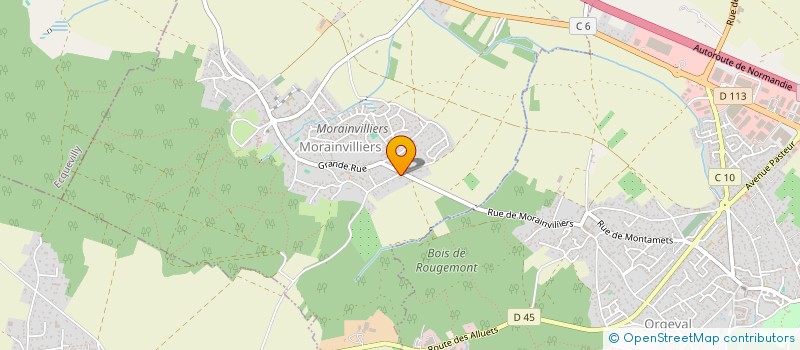 localisation de l'entreprise SCI HAPYLEC  MORAINVILLIERS