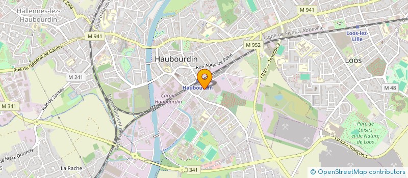 localisation de l'entreprise SCI HAQUETTE  HAUBOURDIN