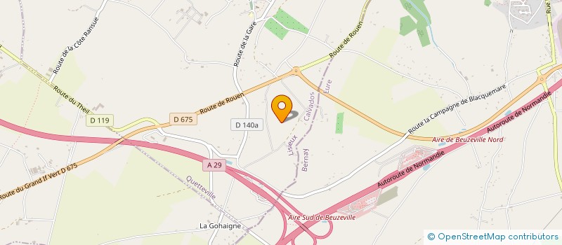 localisation de l'entreprise SCI HARAS DE LA HAUQUERIE  QUETTEVILLE