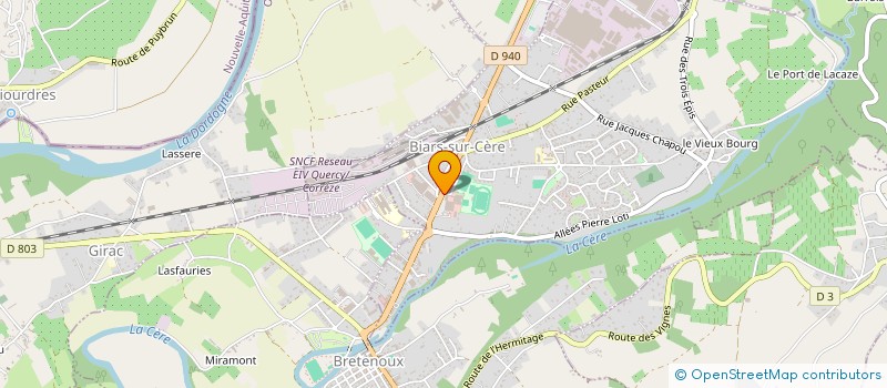 localisation de l'entreprise SCI HARBAS  SAINT-CERE