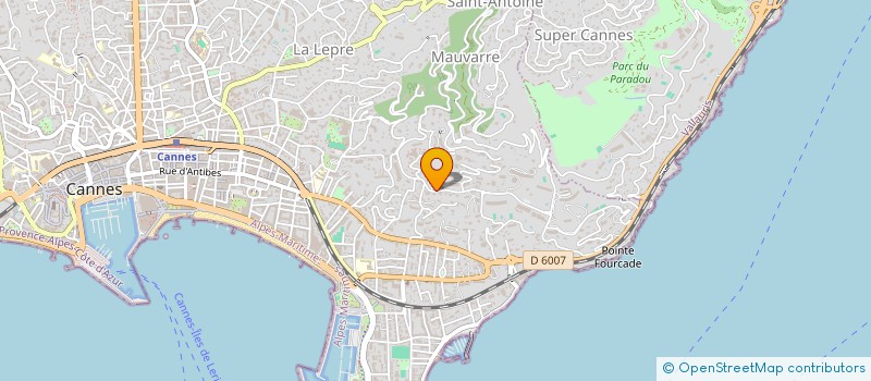 localisation de l'entreprise SCI HARBOT à CANNES