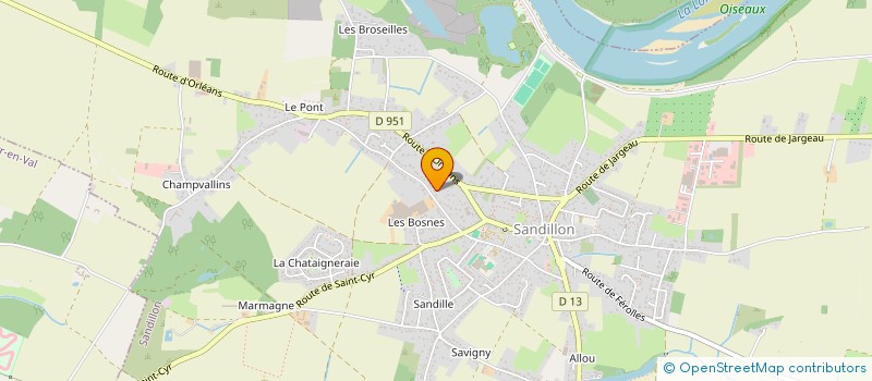 localisation de l'entreprise SCI HARCYL  SANDILLON