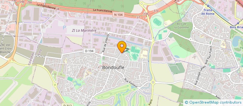 localisation de l'entreprise SCI HARDINS à BONDOUFLE