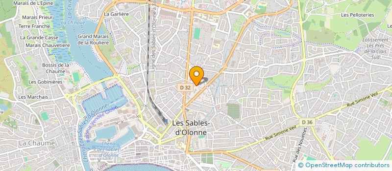 localisation de l'entreprise SCI HARDOUIN à LES SABLES D'OLONNE