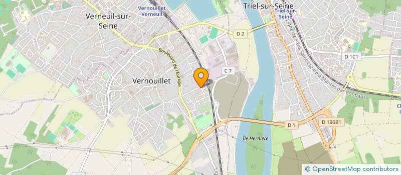 localisation de l'entreprise SCI HARDRI à VERNOUILLET