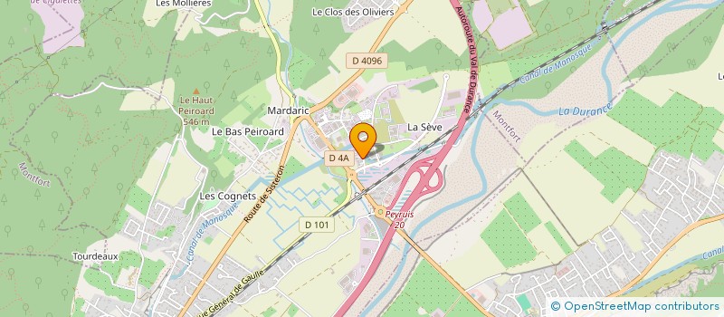 localisation de l'entreprise SCI HARDY CASTANER 04  PEYRUIS