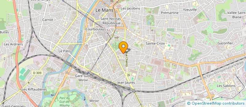 localisation de l'entreprise SCI HARDY DE VISME  LE MANS