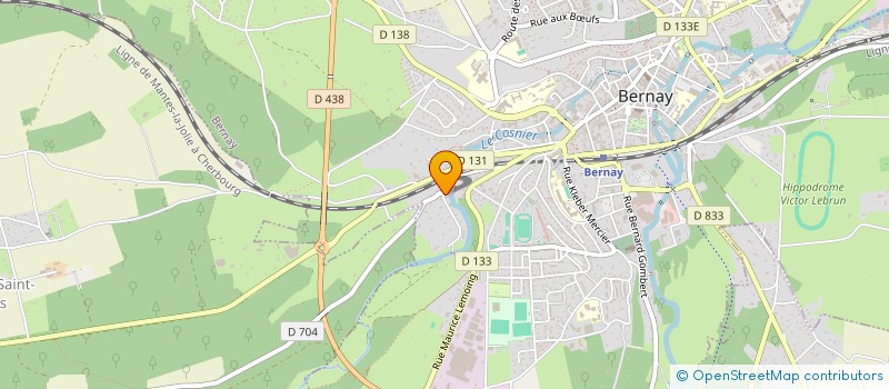 localisation de l'entreprise SCI HAREL  BERNAY