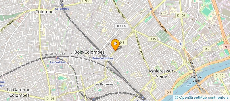 localisation de l'entreprise SCI HARFOUCHE à BOIS-COLOMBES