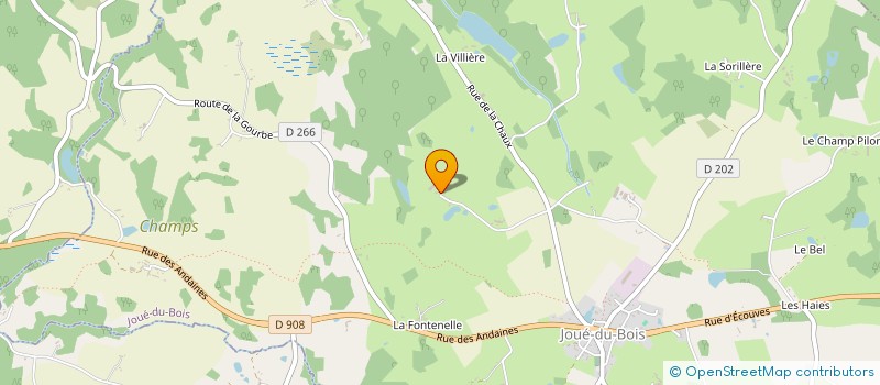 localisation de l'entreprise SCI HARIBAULT à JOUE-DU-BOIS