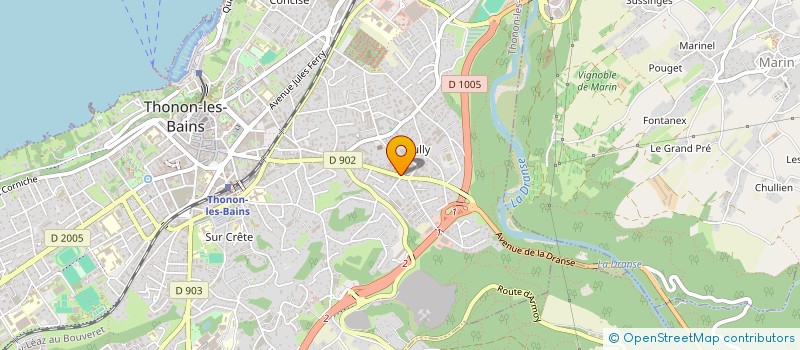 localisation de l'entreprise SCI HARIEL à MARIN