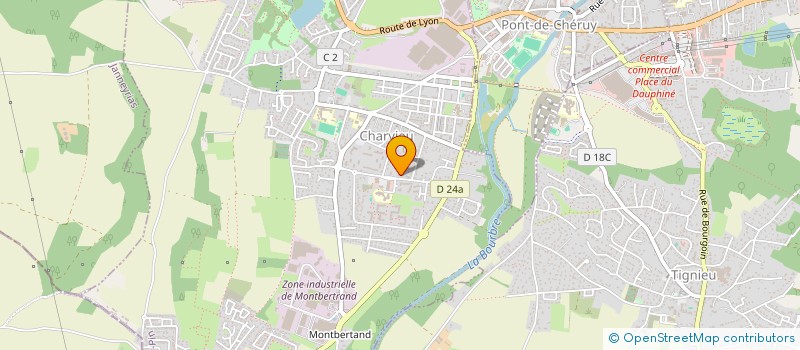 localisation de l'entreprise SCI HARIR  CHARVIEU-CHAVAGNEUX