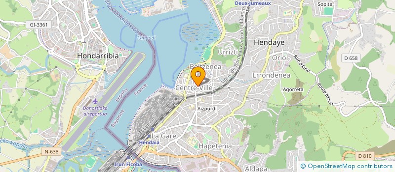 localisation de l'entreprise SCI HARISPE - AMAND  HENDAYE