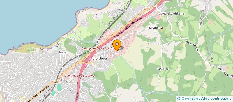 localisation de l'entreprise SCI HARISPE ET ALBISTUR  SAINT-JEAN-DE-LUZ