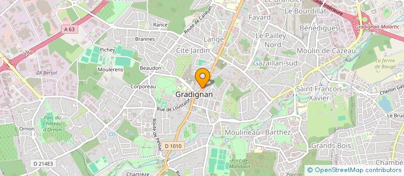 localisation de l'entreprise SCI HARIVIMO  GRADIGNAN