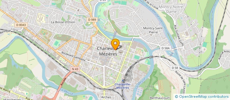 localisation de l'entreprise SCI HARLAY à CHARLEVILLE-MEZIERES