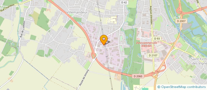 localisation de l'entreprise SCI HARLEEN  VILLEMANDEUR