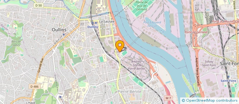 localisation de l'entreprise SCI HARMATTAN  OULLINS-PIERRE-BENITE
